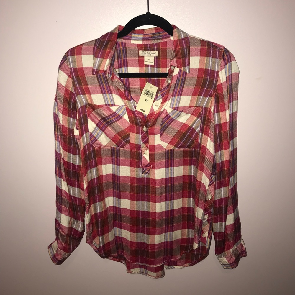 Lucky brand plaid shirt